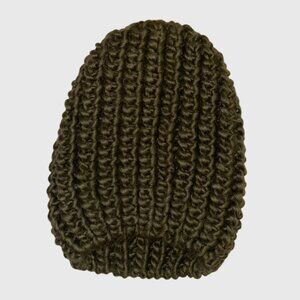 FOREVER 21 Women's Knit Beanie Forest Green, Chunky Knit Beanie. New Without Tag